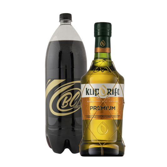 Klipdrift Premium Brandy 750ml & Boer Cola 2L