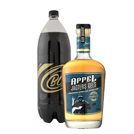 Appel Jagters Gees Spiced Rum 750ml & Boer Cola 2L