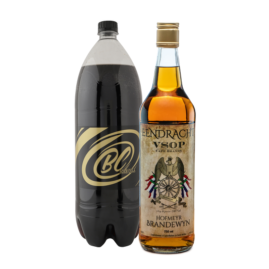 Eendracht VSOP Cape Brandy 750ml & Boer Cola 2L